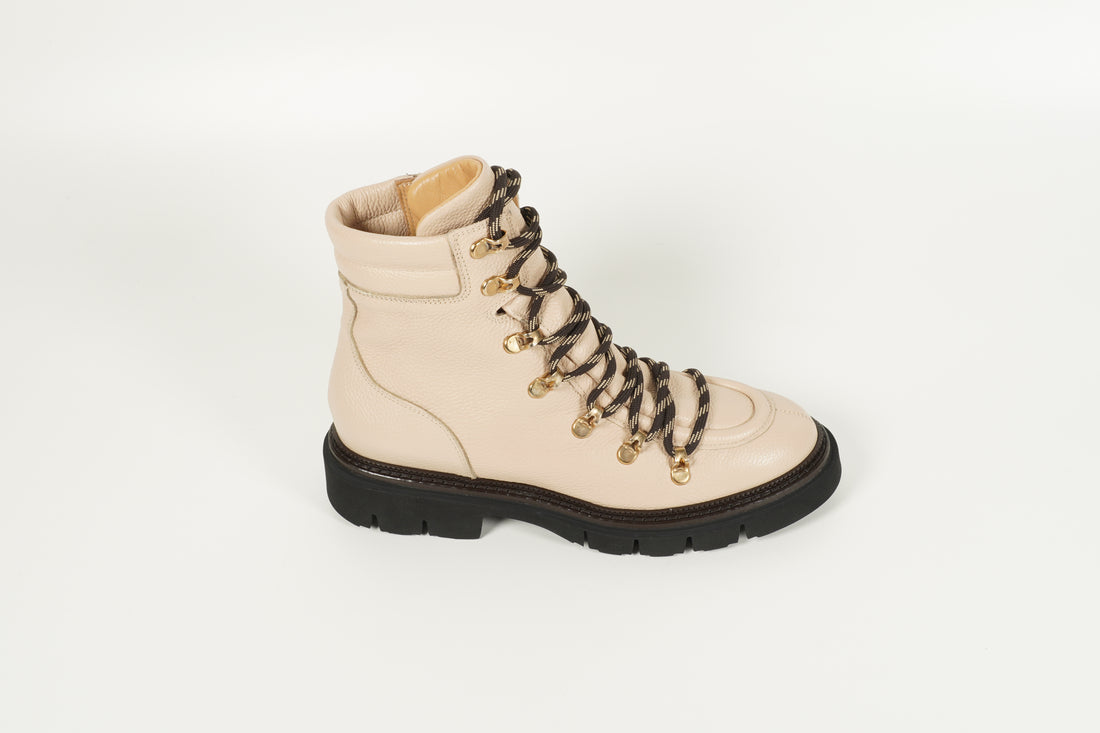 Stiefelette Beige