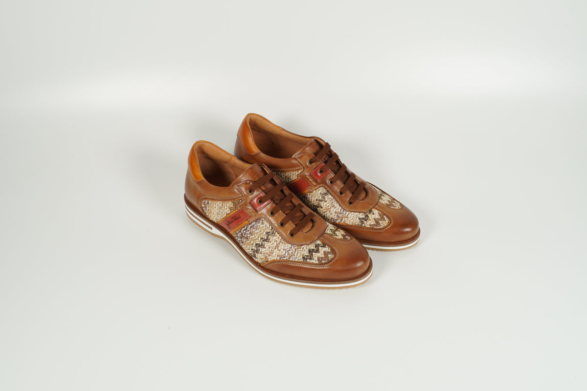 Chaussure à lacets marron