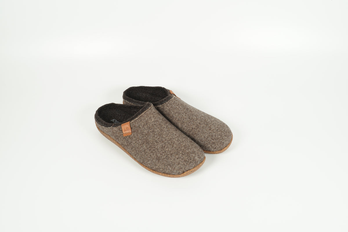 Brown slippers