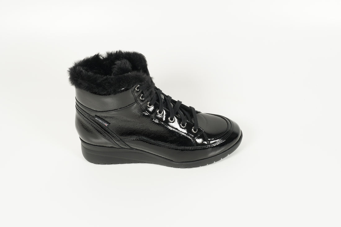 Stiefelette Ilka gefüttert Schwarz