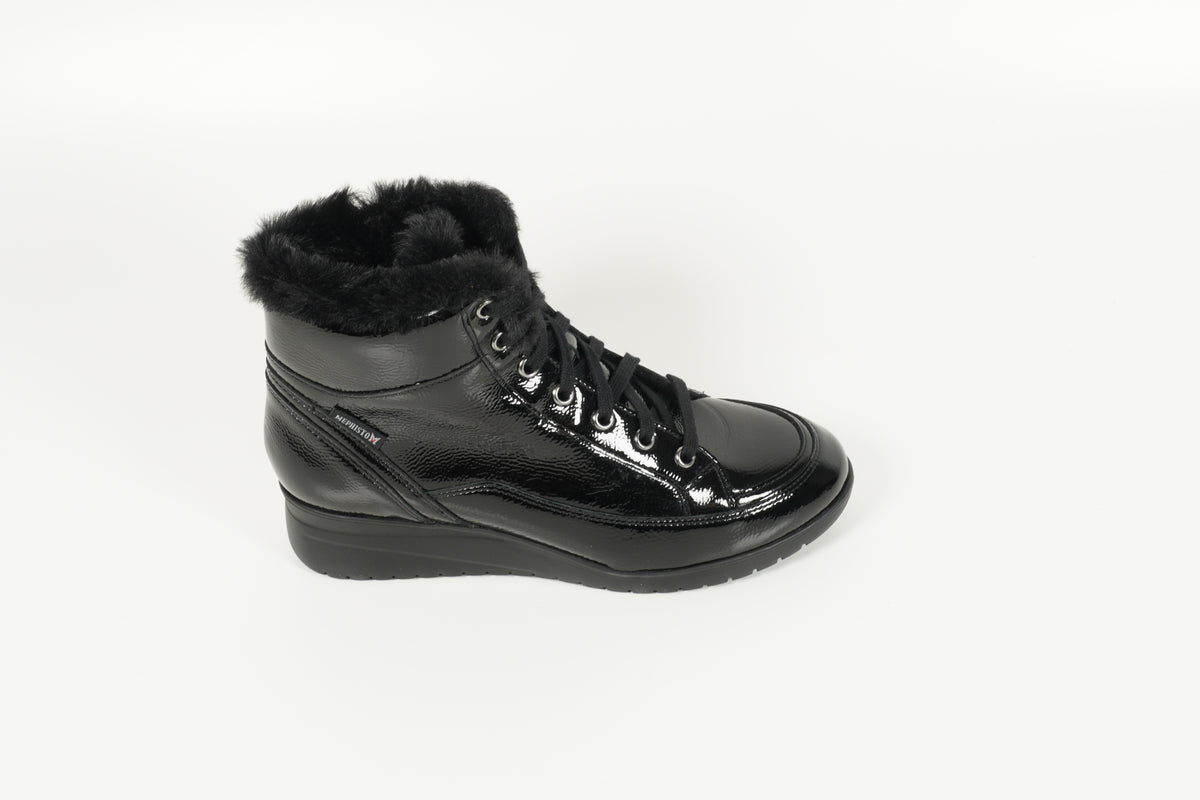 Stiefelette Ilka gefüttert Schwarz