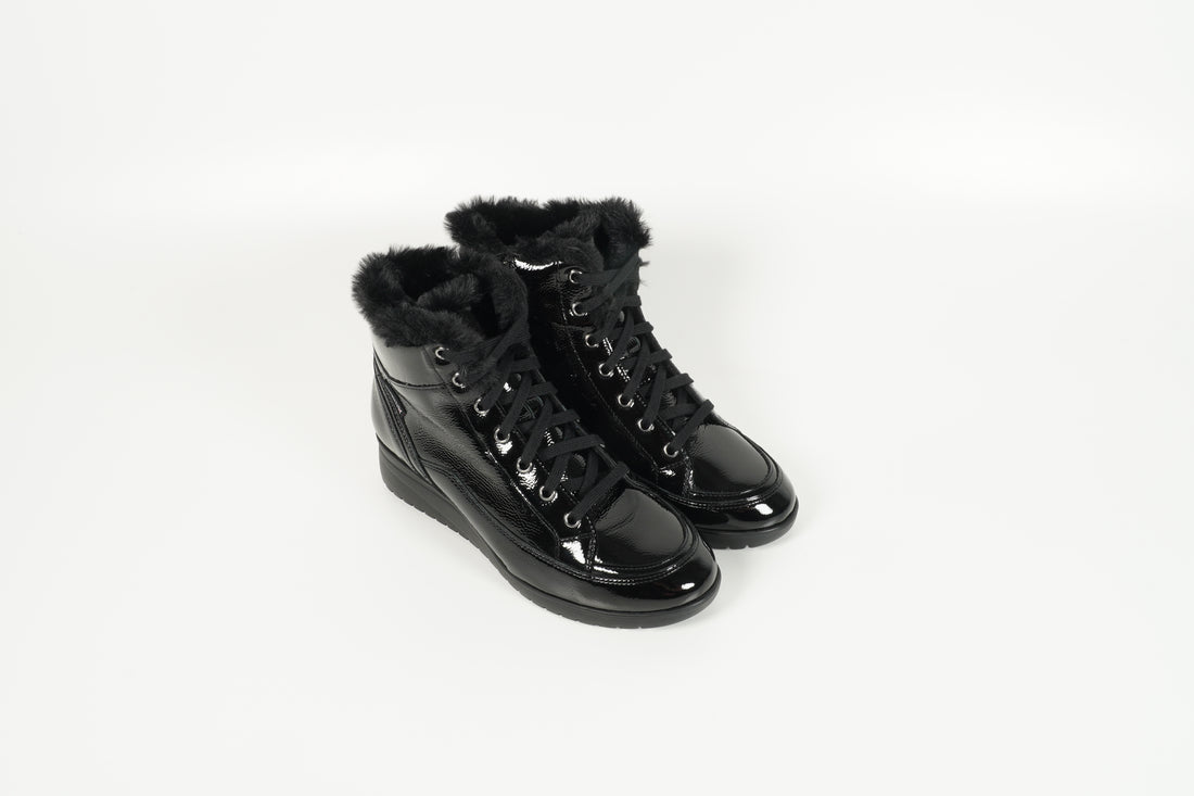 Stiefelette Ilka gefüttert Schwarz