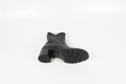 Stiefelette gefüttert Schwarz