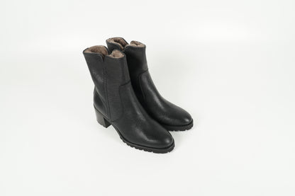 Stiefelette gefüttert Schwarz