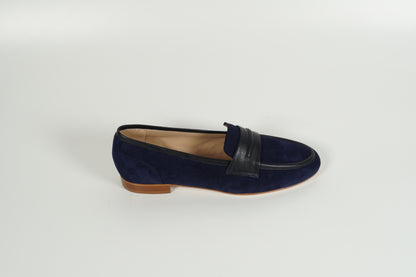 Moccasin Blau