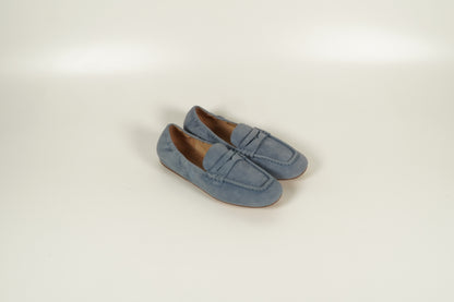 Moccasin Blau