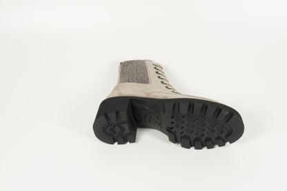 Stiefelette Grau