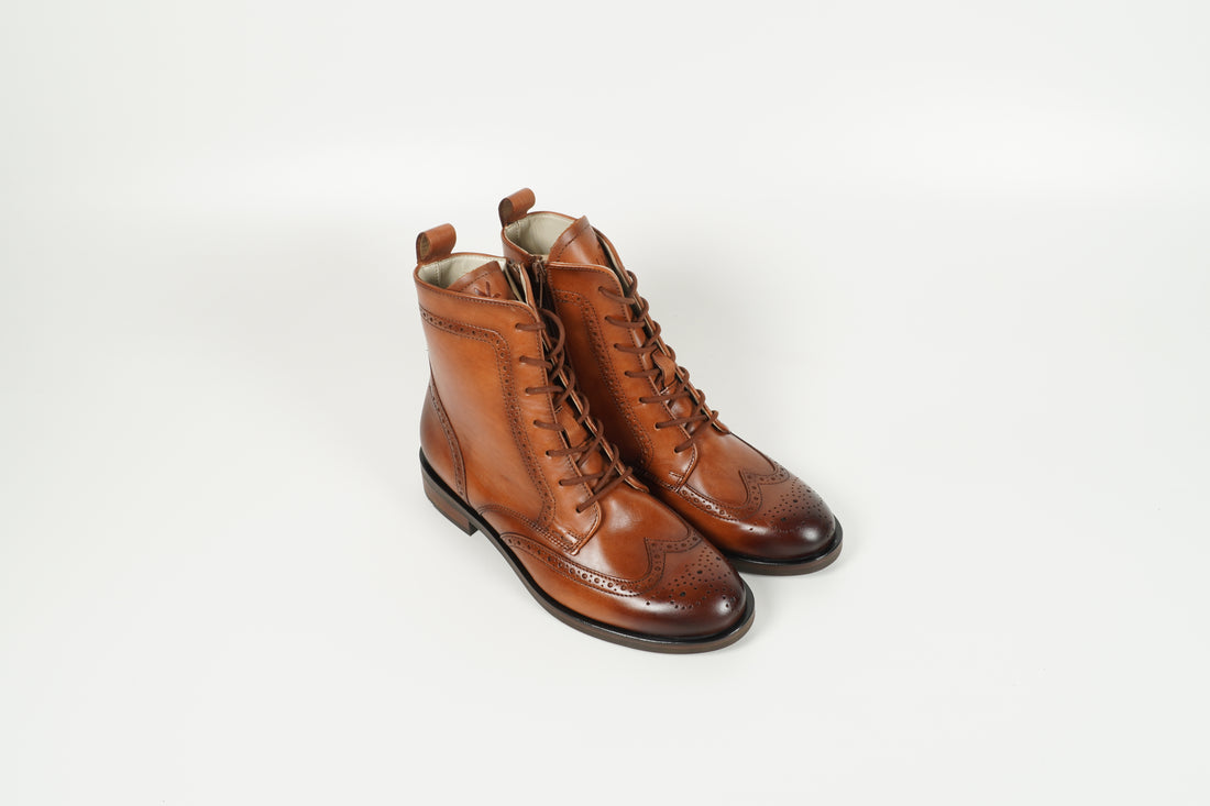 Stiefelette Braun