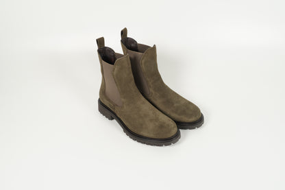 Stiefelette Grün