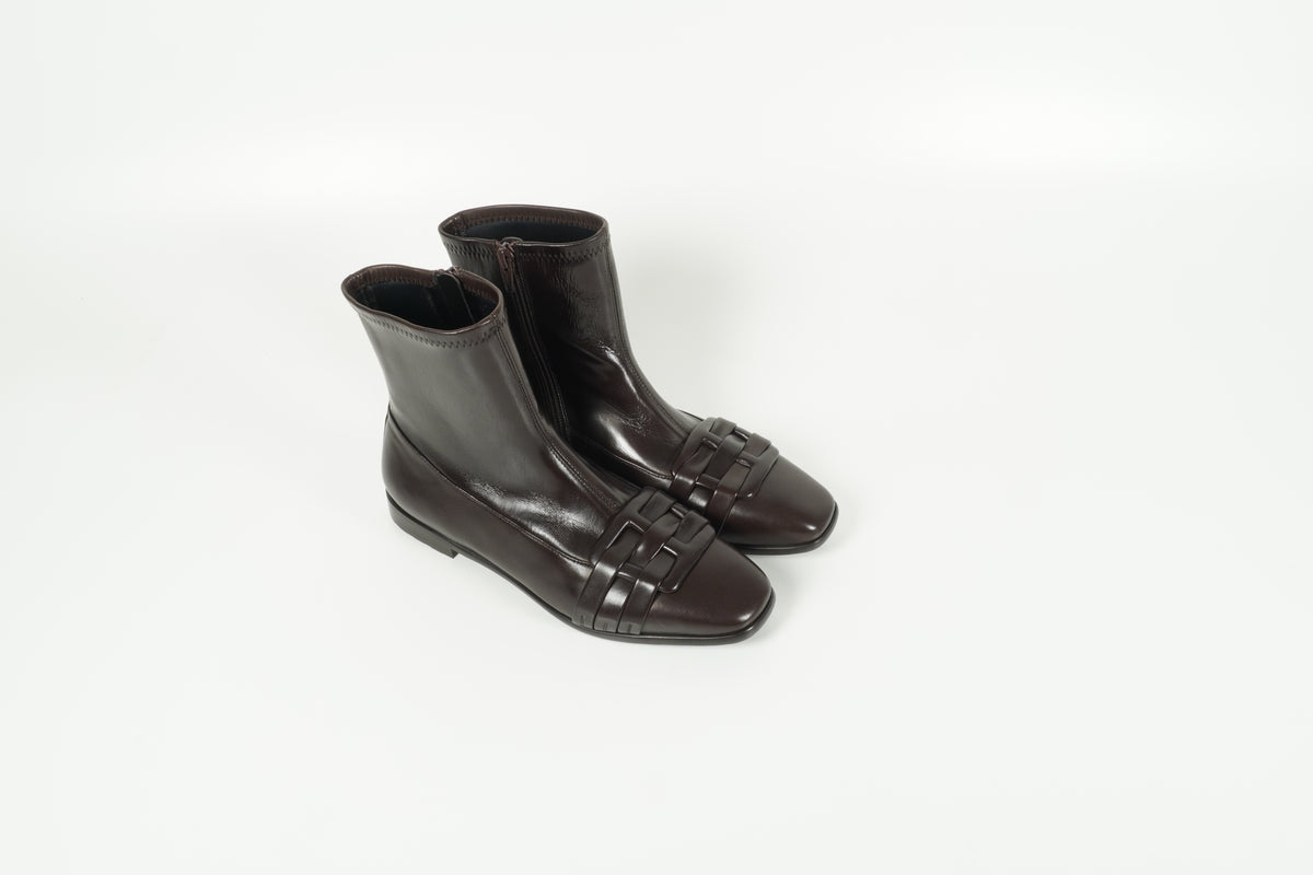 Stiefelette Braun