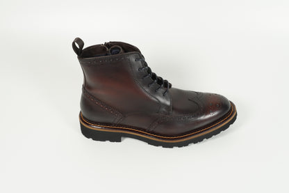 Schnürschuh Braun