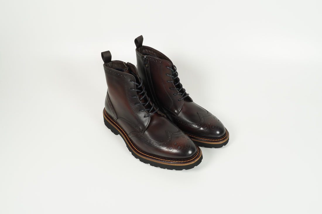 Schnürschuh Braun