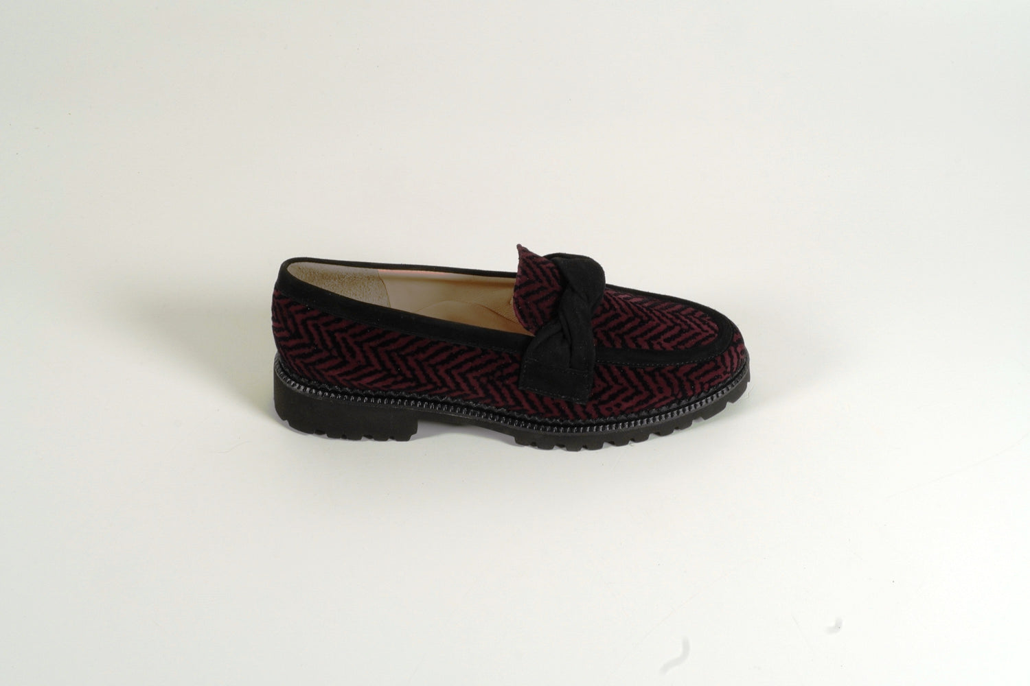 Moccasin gemustert