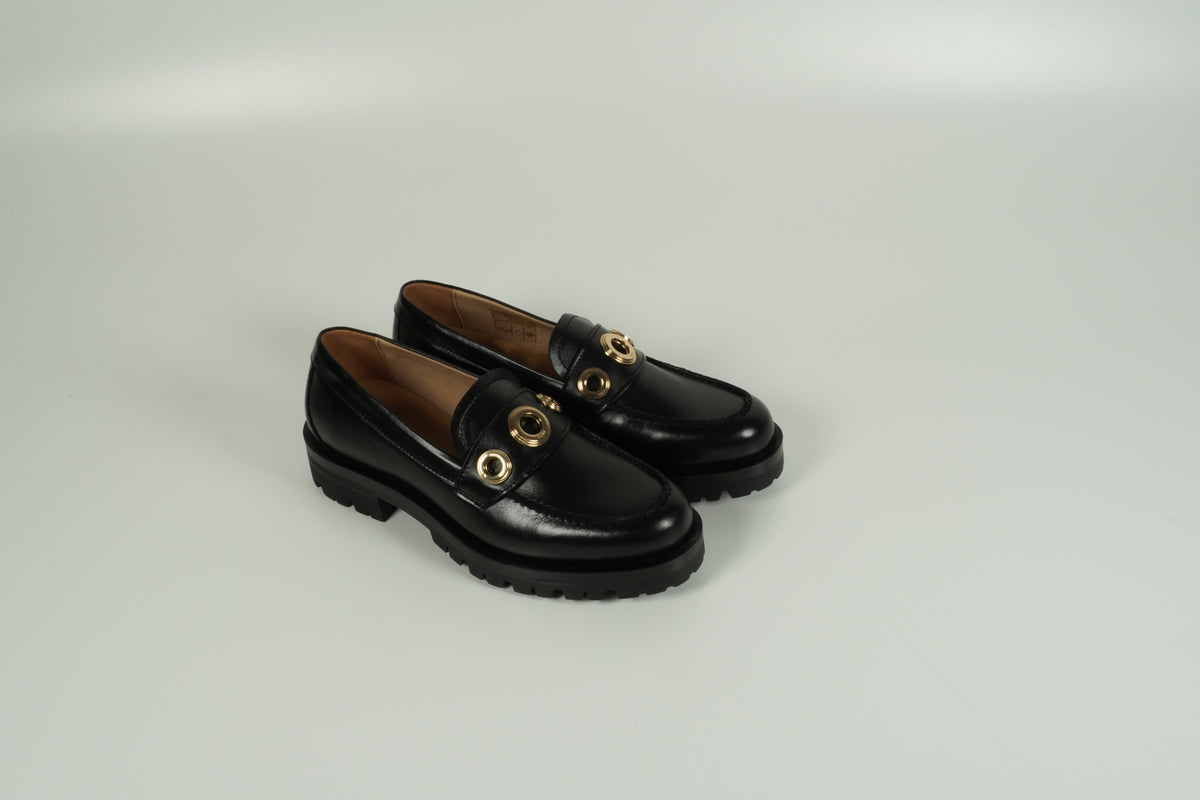Mocassins Hugo Boss noirs Helen
