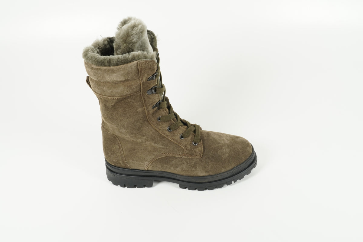Stiefelette Grün