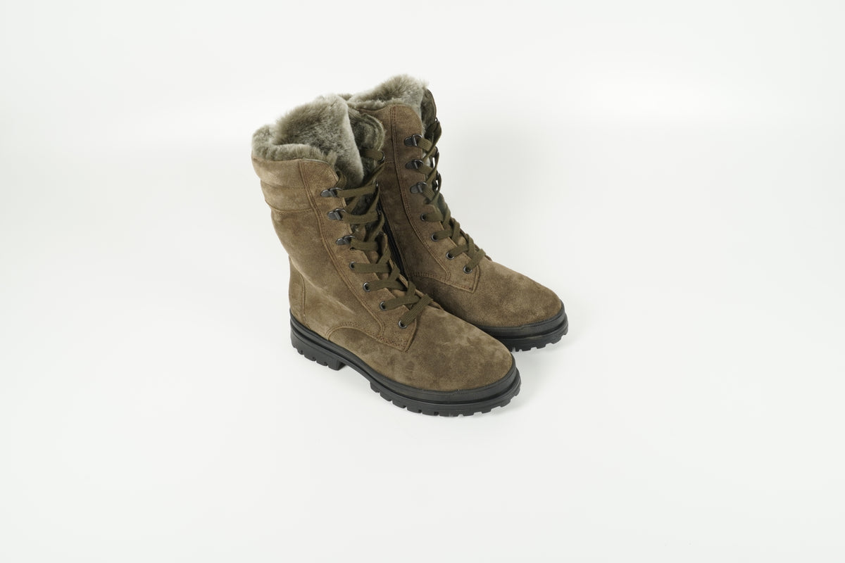 Stiefelette Grün