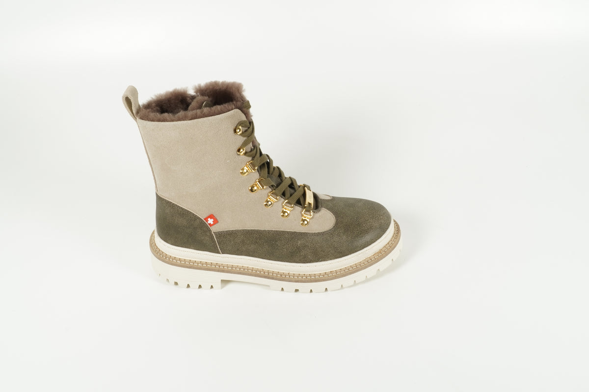 Stiefelette Grün