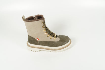 Stiefelette Grün