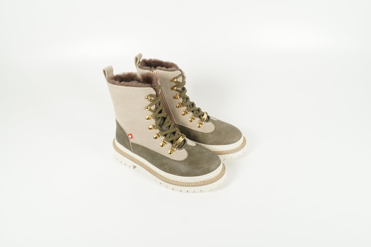 Stiefelette Grün