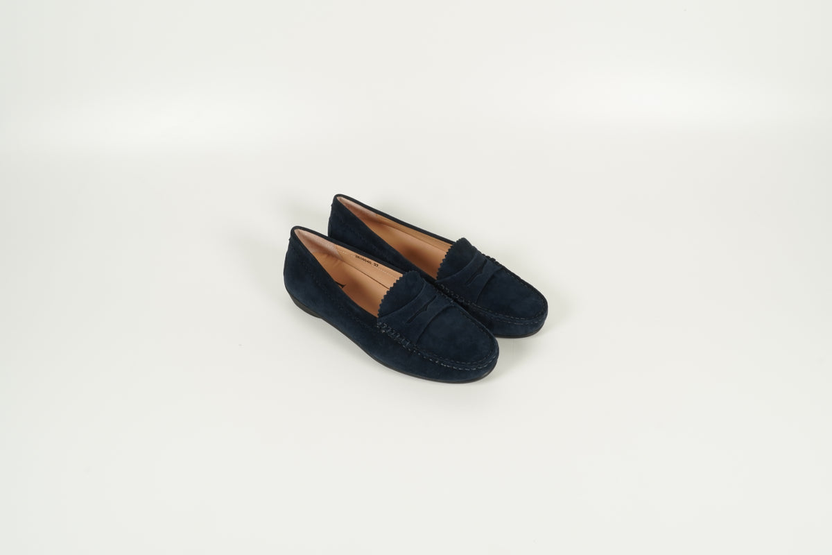 Moccasin Blau