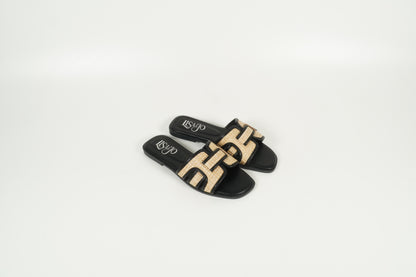 Pantolette Schwarz