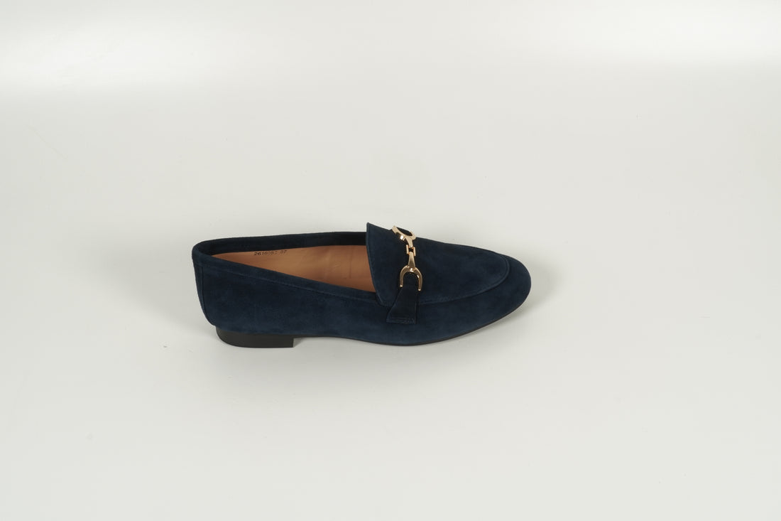 Moccasin Blau
