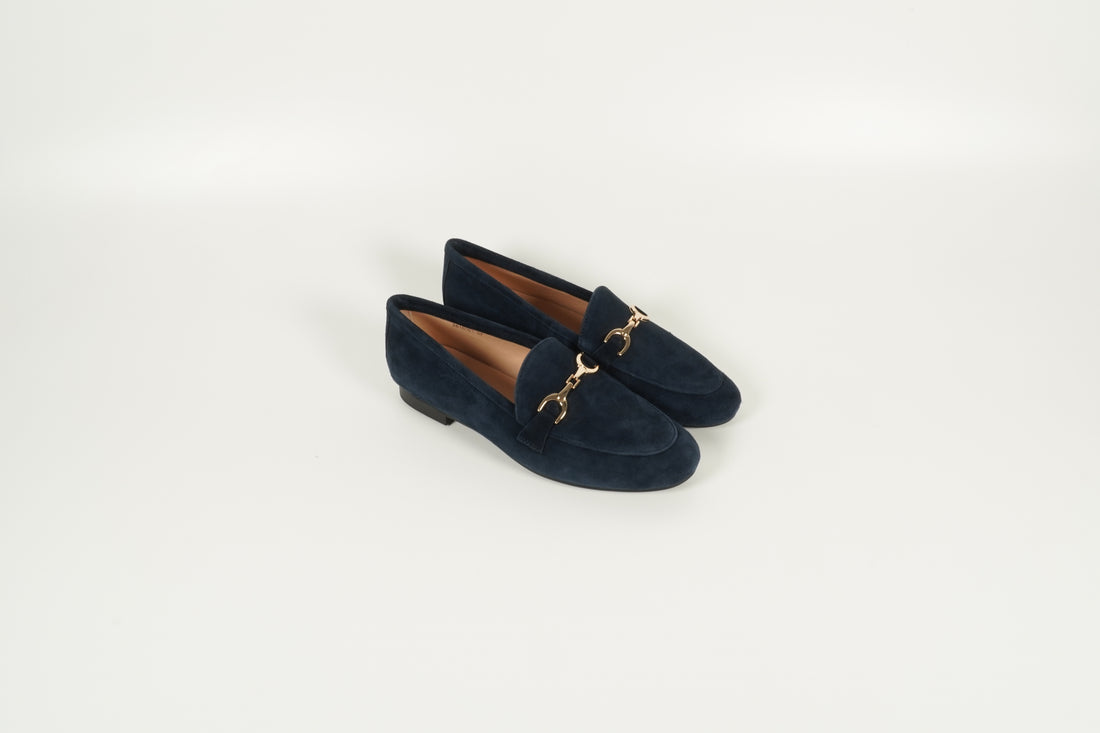Moccasin Blau