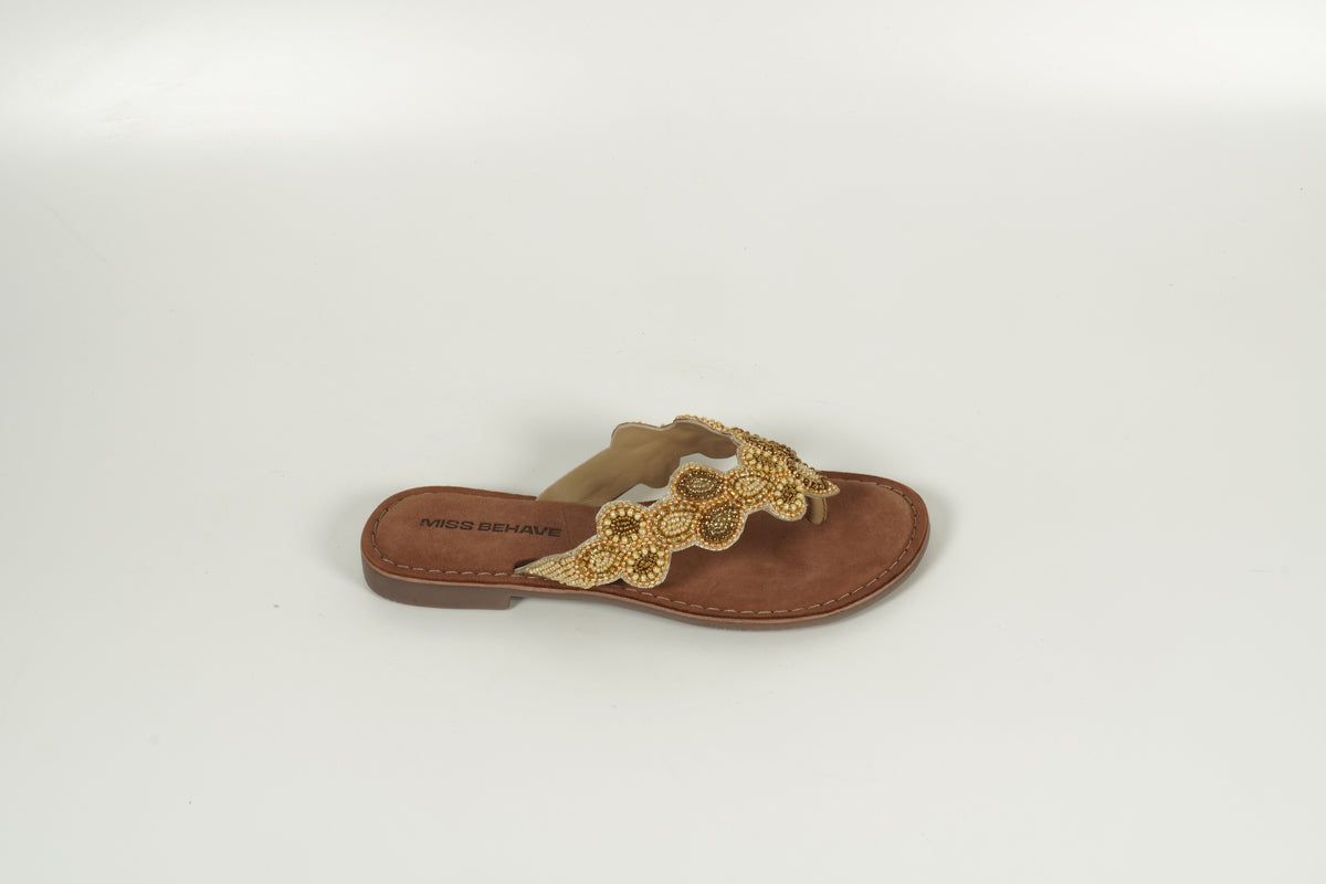 Tongs beiges