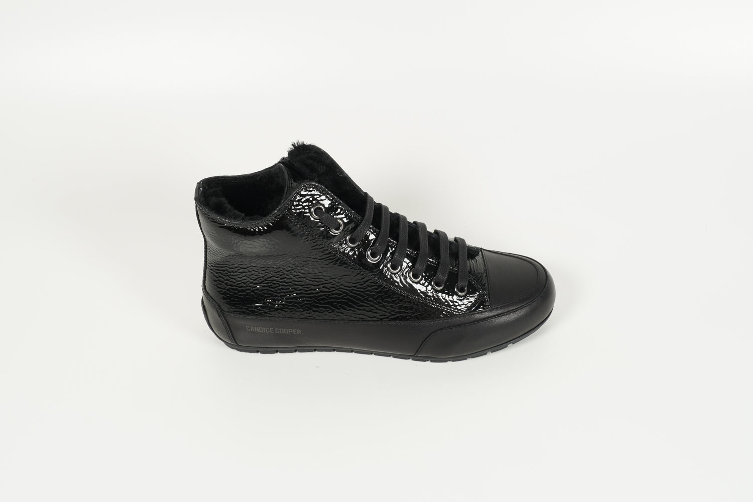 Schnürschuh gefüttert Schwarz