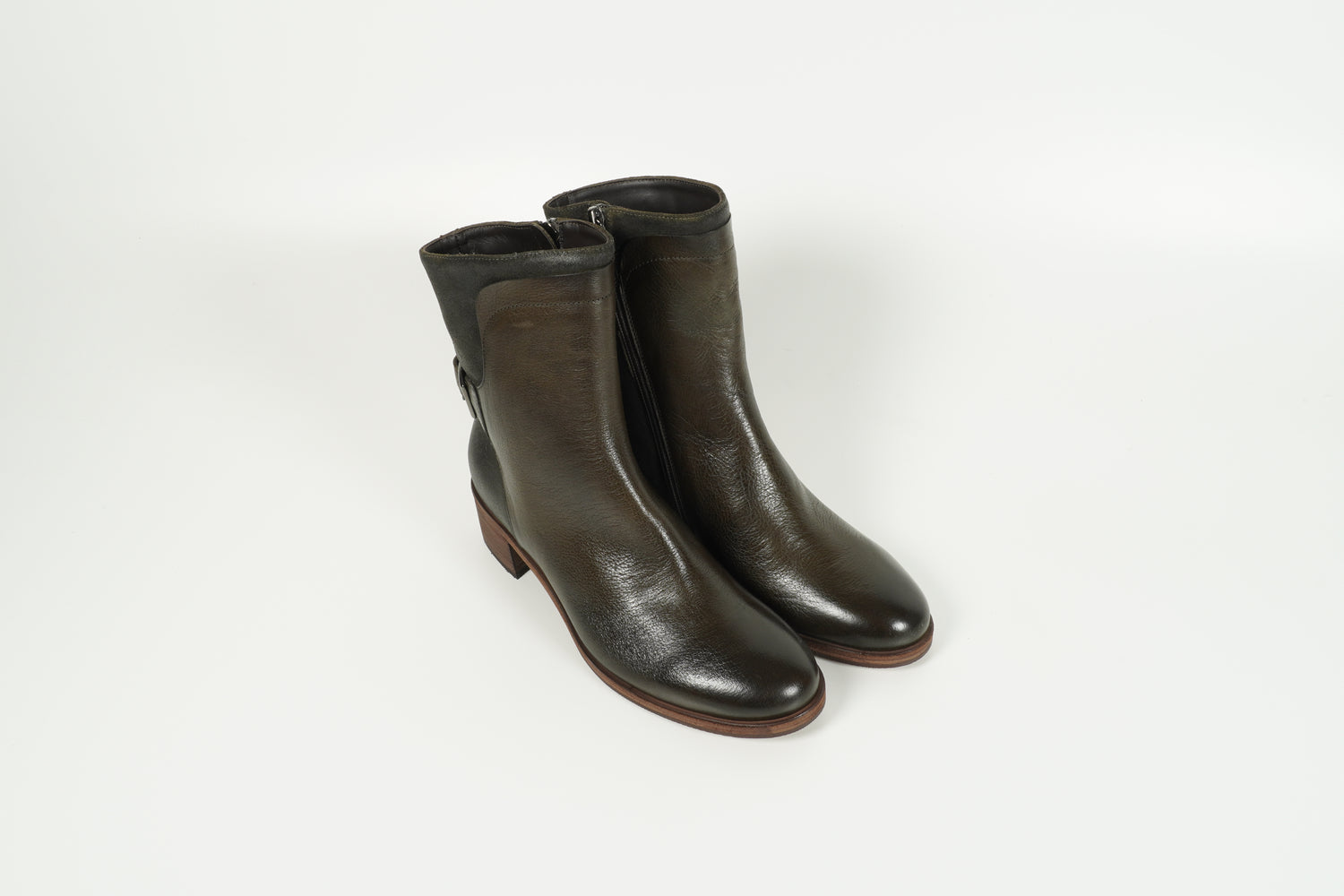 Stiefelette Grün