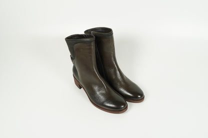 Stiefelette Grün