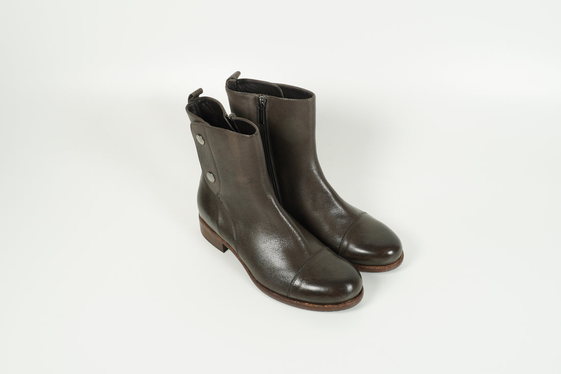 Stiefelette Grün