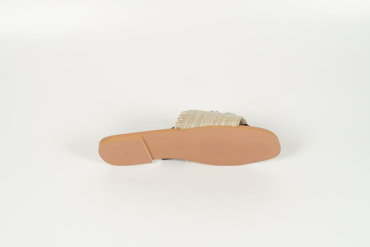 Beige mules