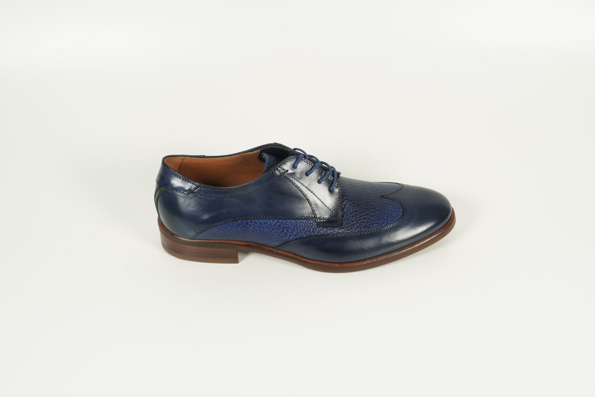 lace-up shoe blue