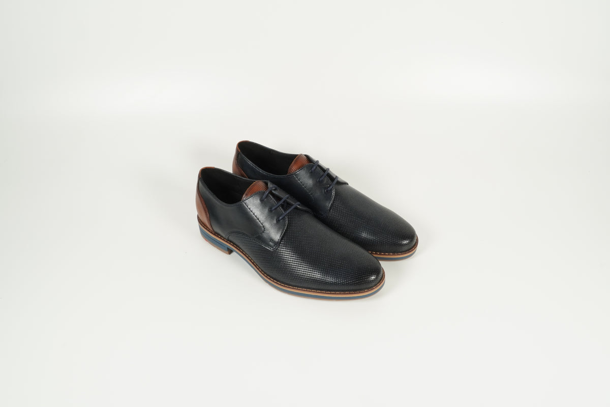 Schnürschuh Blau