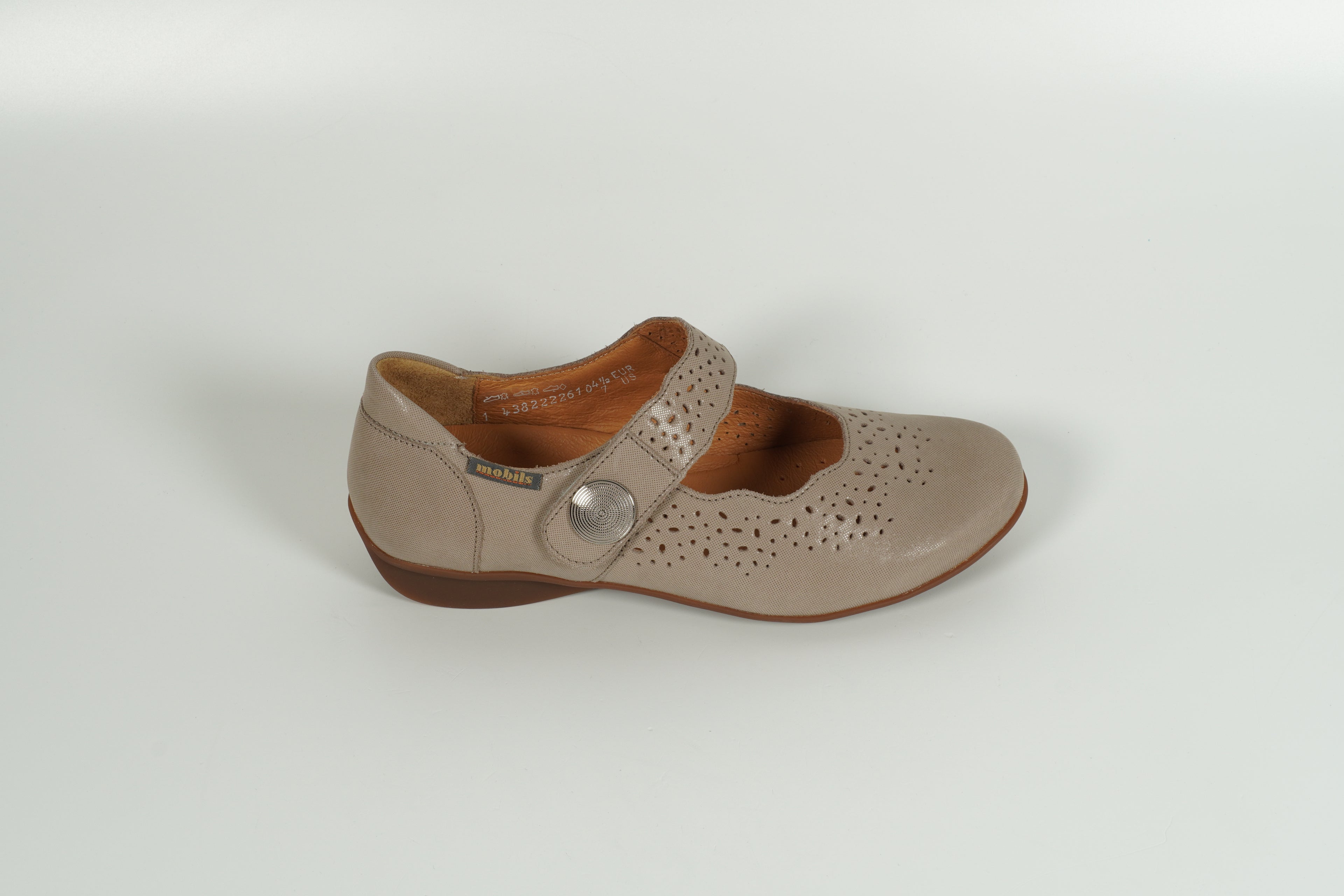 beige slip-on shoe