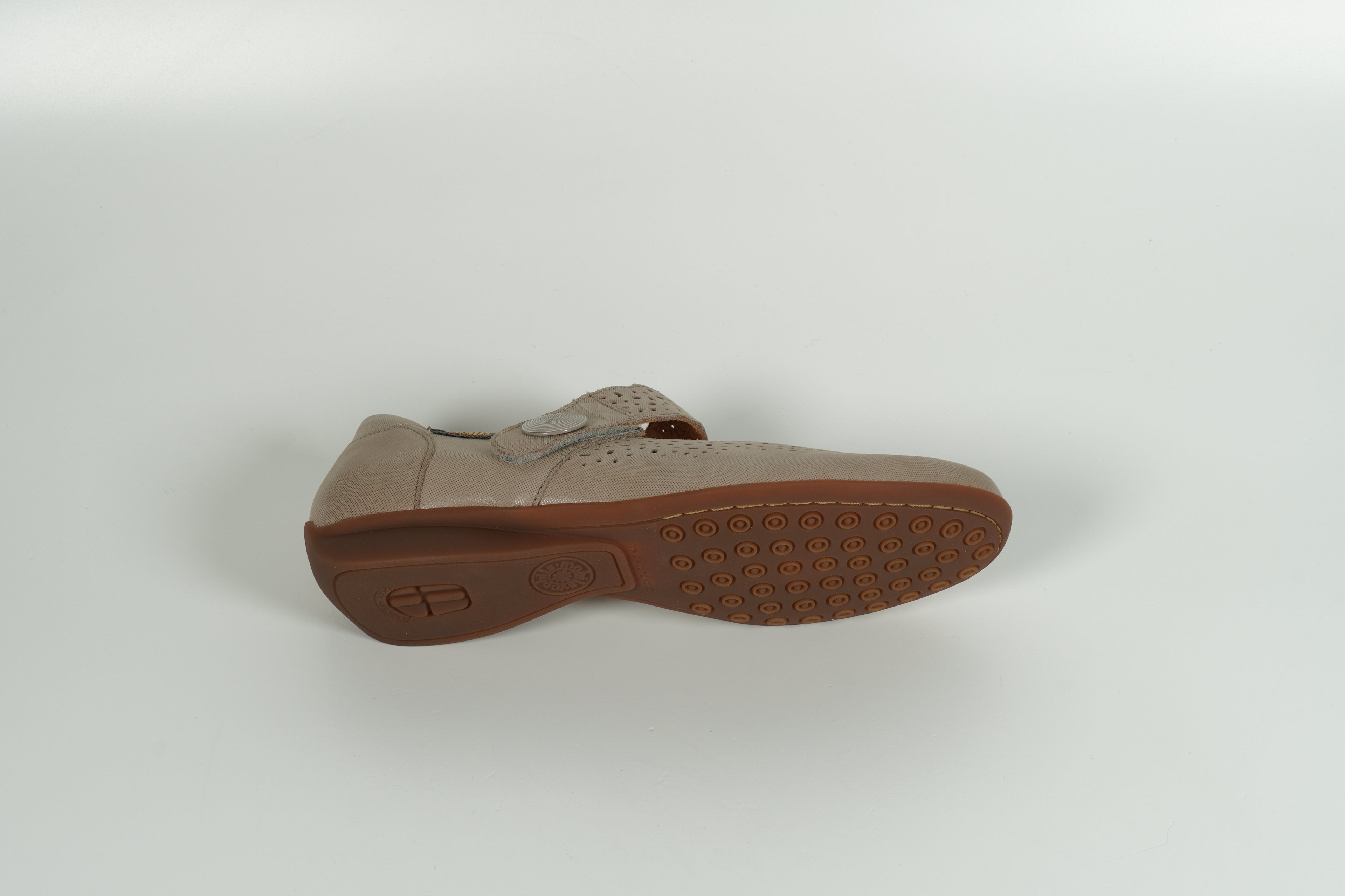 beige slip-on shoe