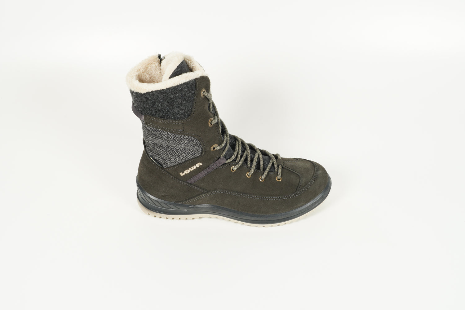 Stiefelette Grau
