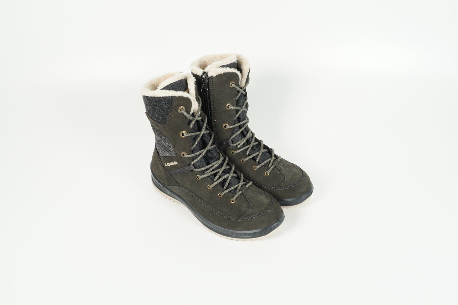 Stiefelette Grau