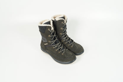 Stiefelette Grau