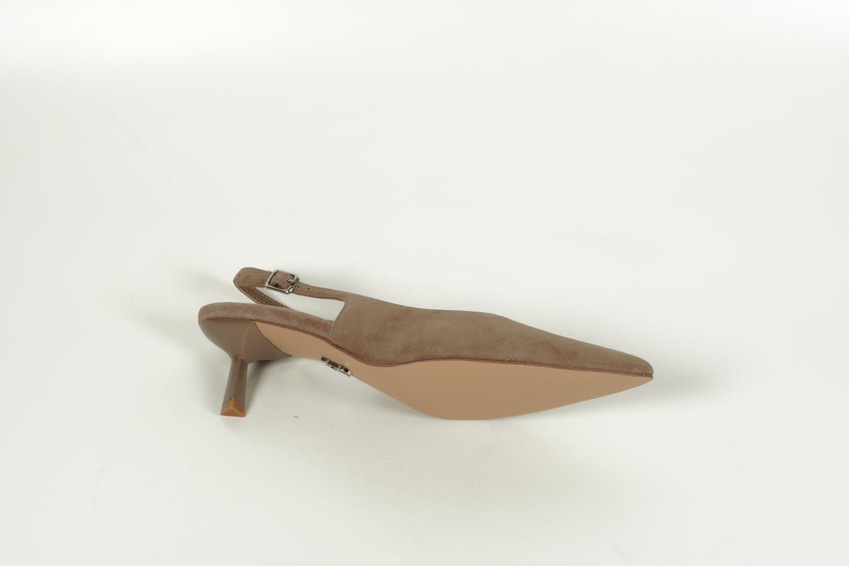 Slingback pump beige