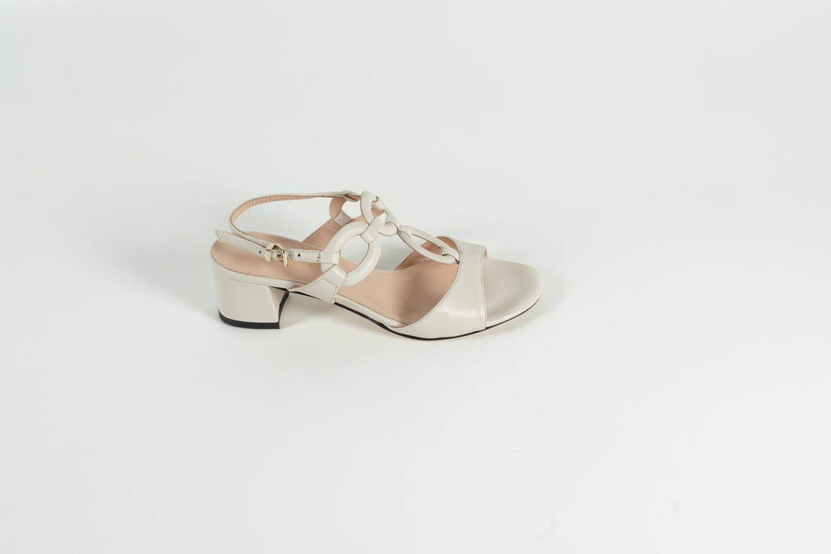 Sandale Blanc Cassé