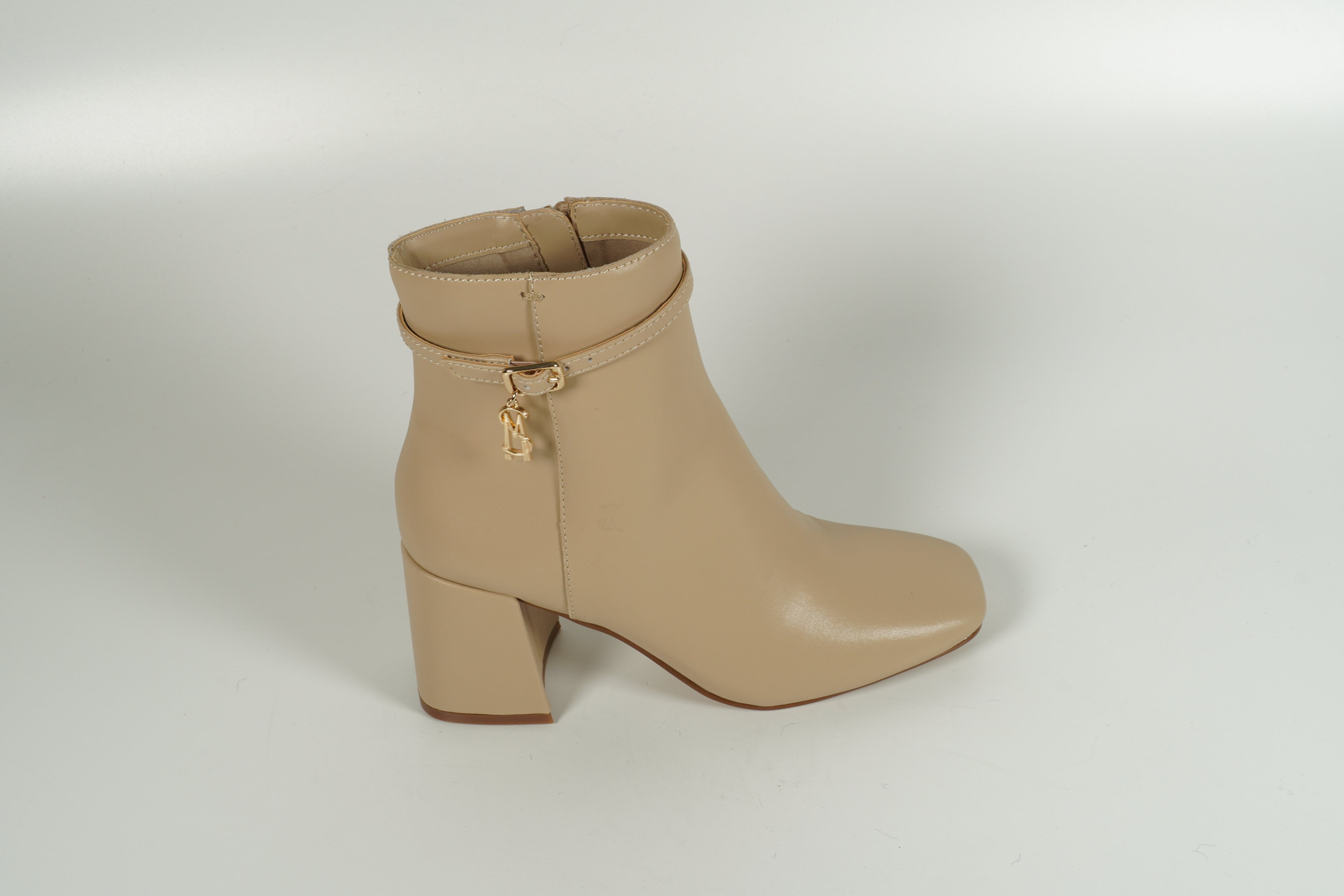 Stiefelette Beige