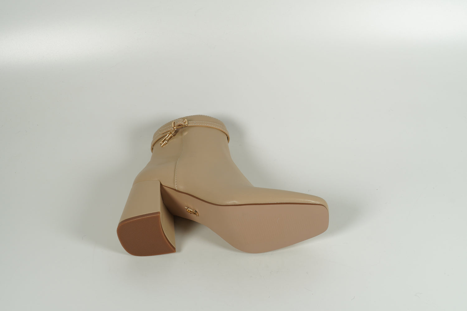 Stiefelette Beige