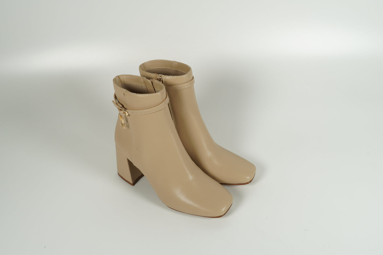 Stiefelette Beige