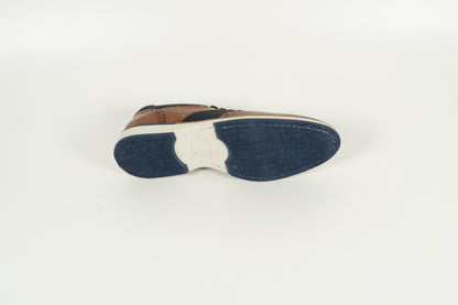 Schnürschuh Blau