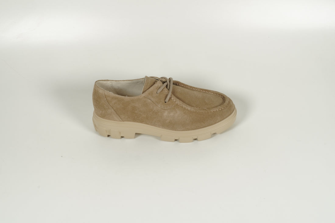 Schnürschuh Beige