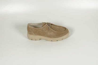 Schnürschuh Beige