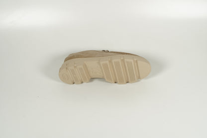 Schnürschuh Beige