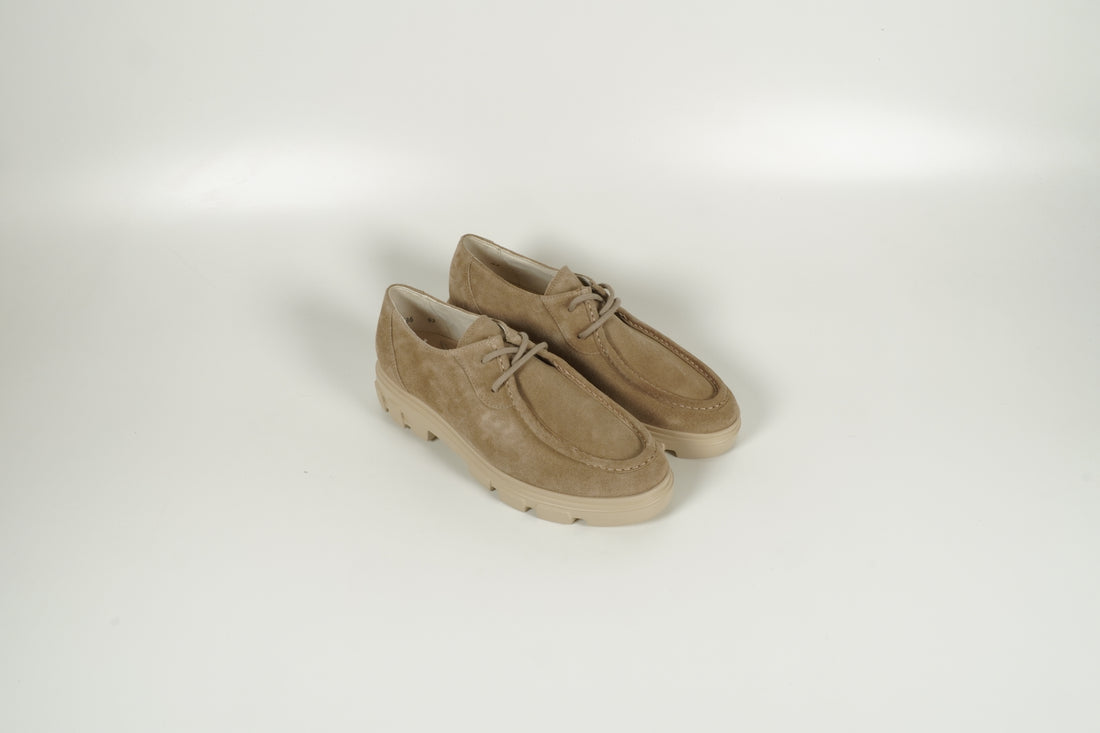 Schnürschuh Beige